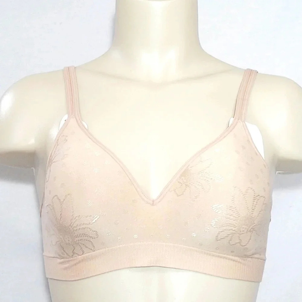 XS X-SMALL Hanes HU08 HP08 G260 HC80 HB60 Wire‎ Free Soft Cup Bra Nude NWT